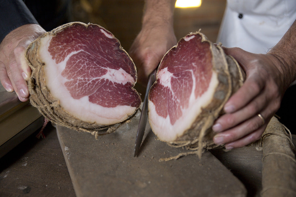 The Bergonzi Family, Emilia. Culatello, Strolghino and Mariola