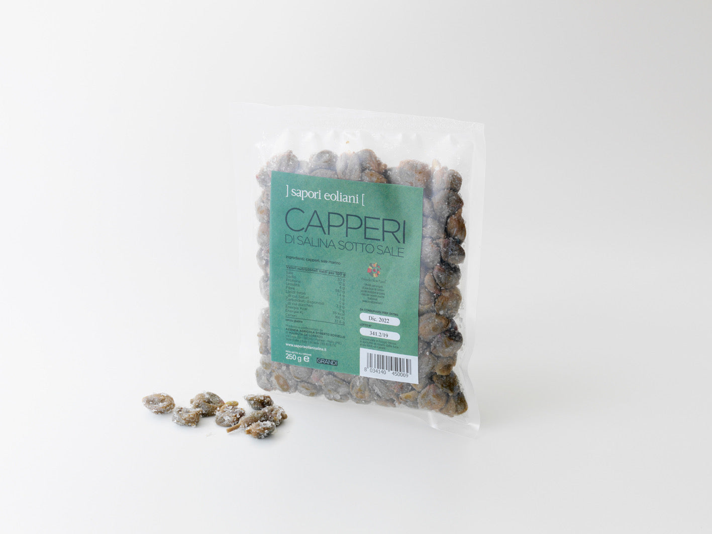 Large Salina Capers in Salt (250g)
